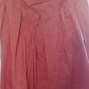 Pink Inverted Pleat Skirt